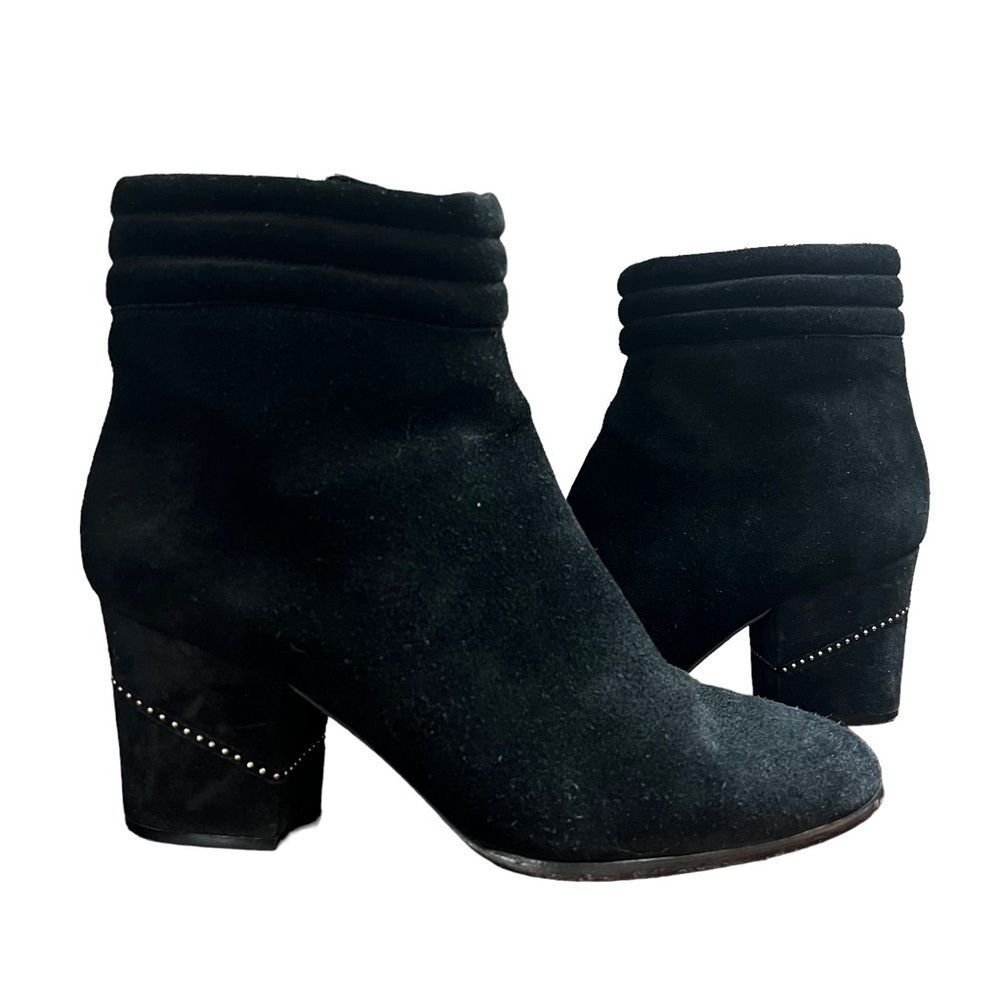 Rebecca Minkoff Benson Bootie Black Suede with Stud Detail Size 7.5